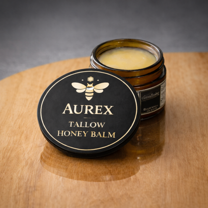 Organic Grass Fed Beef Tallow Balm With Raw Honey